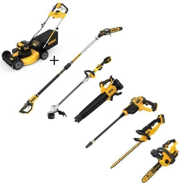 007fca1f-bianoo-product-234-image-1 21.5 in. 20-V Li-Ion Cordless Battery Walk Behind Self Propelled Mower w/Hedge,Bare Trimmer,Blower,Cleaner,Pole/Hand Saw image 0