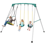 9.5′ Heavy-Duty Outdoor Porch Swing Set image 2
