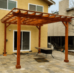 16 Ft. X 16 Ft. Pacific Douglas Fir Wood Traditional Pergola image 1