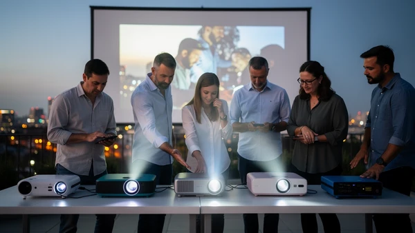 Portable projector for art and craft projects