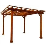 16 Ft. X 16 Ft. Pacific Douglas Fir Wood Traditional Pergola image 2